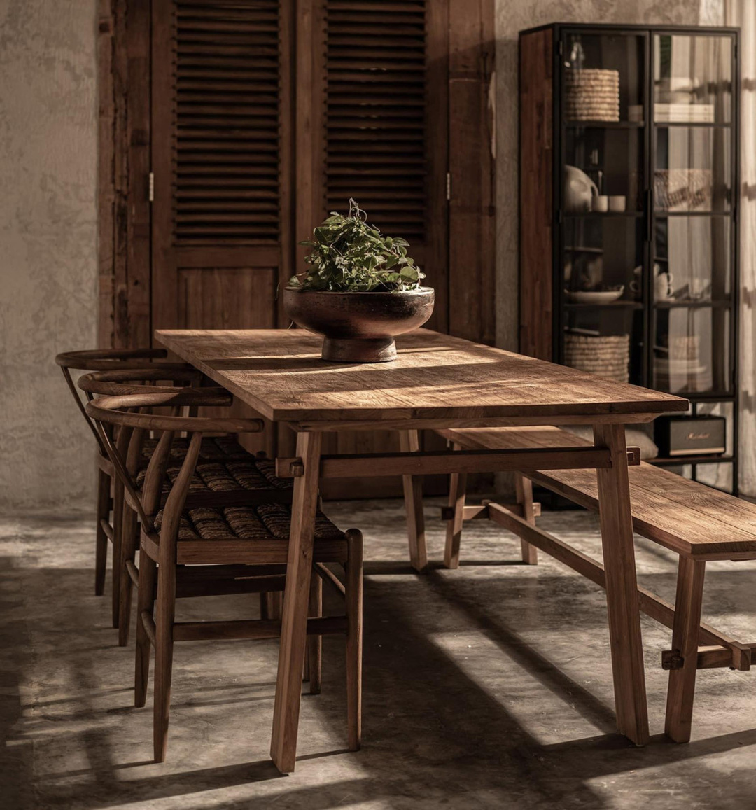 Table à manger Artisan en teck